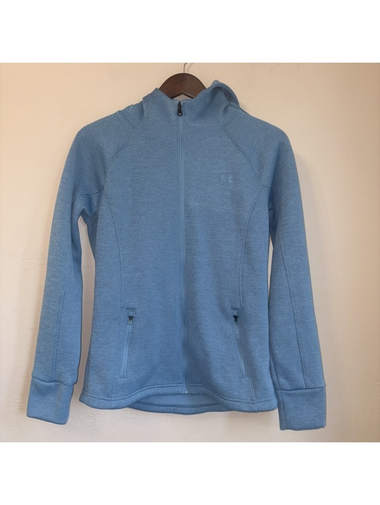 Under Armour Tops - Women's Under Armour ColdGear Loose Fit Zip-Up Hoodie - Blue - Size Small